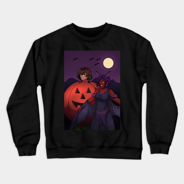 Halloween Friends Crewneck Sweatshirt by SakuraDragon